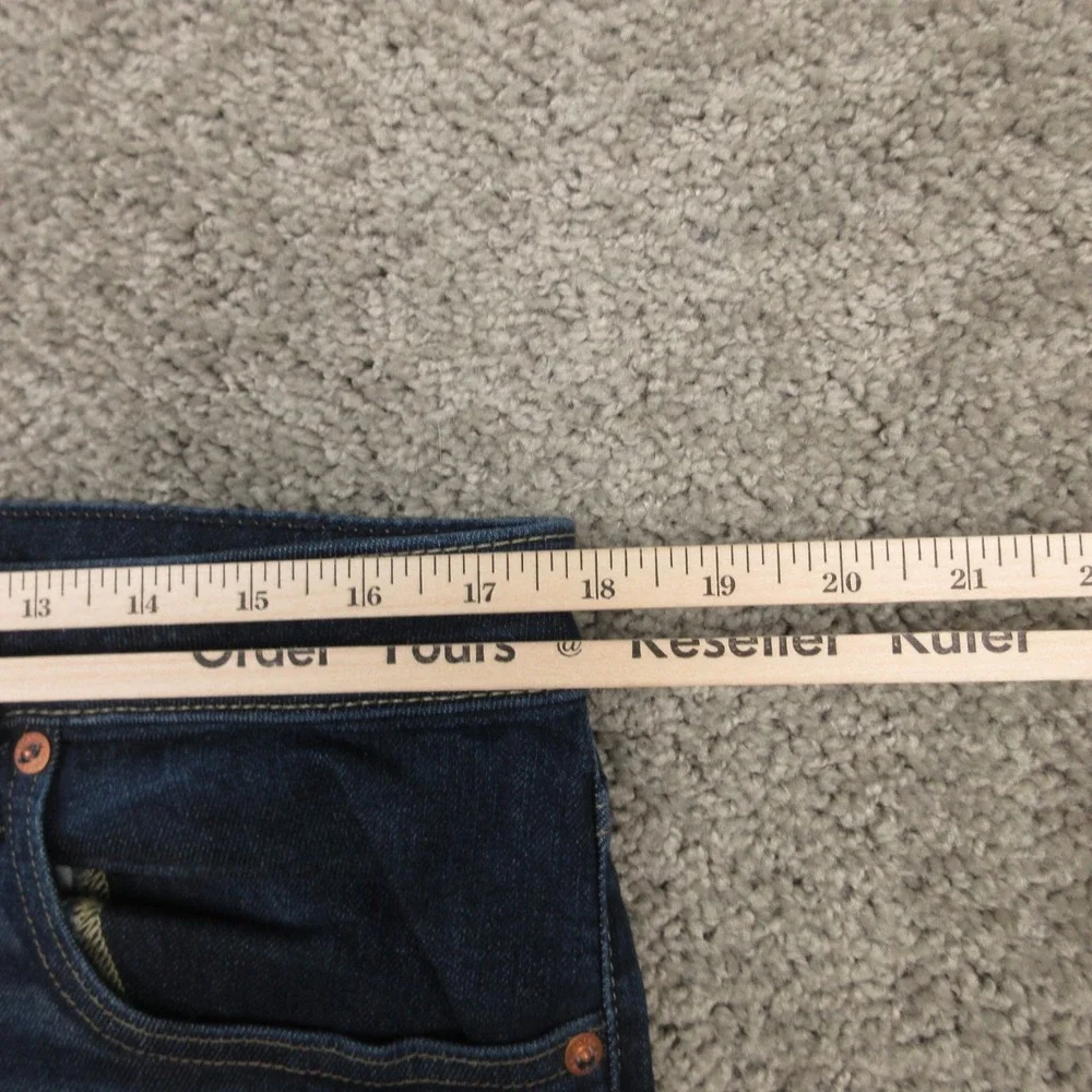 American Eagle Jeans Mens 34x34 Blue Slim Straight Airflex Plus Fade Denim Pants